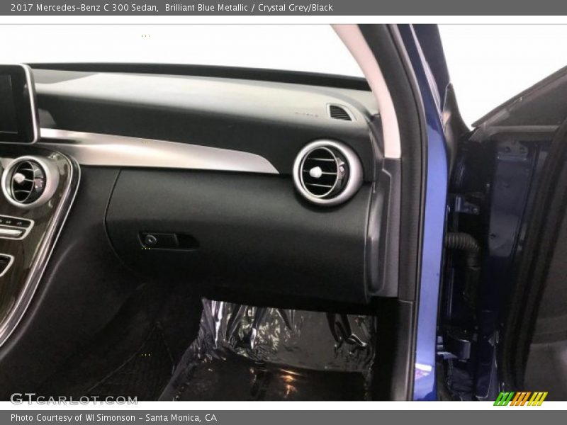 Brilliant Blue Metallic / Crystal Grey/Black 2017 Mercedes-Benz C 300 Sedan