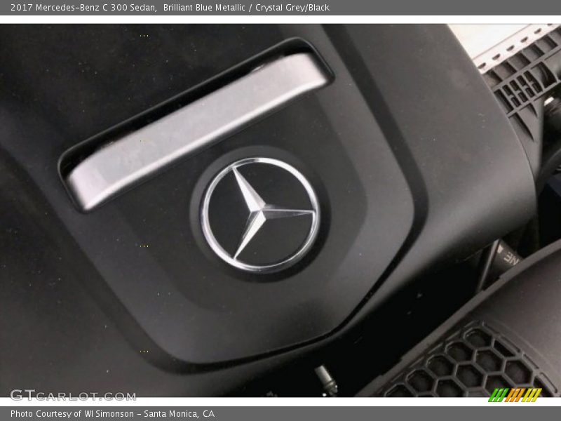Brilliant Blue Metallic / Crystal Grey/Black 2017 Mercedes-Benz C 300 Sedan