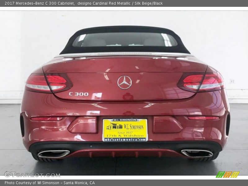 designo Cardinal Red Metallic / Silk Beige/Black 2017 Mercedes-Benz C 300 Cabriolet