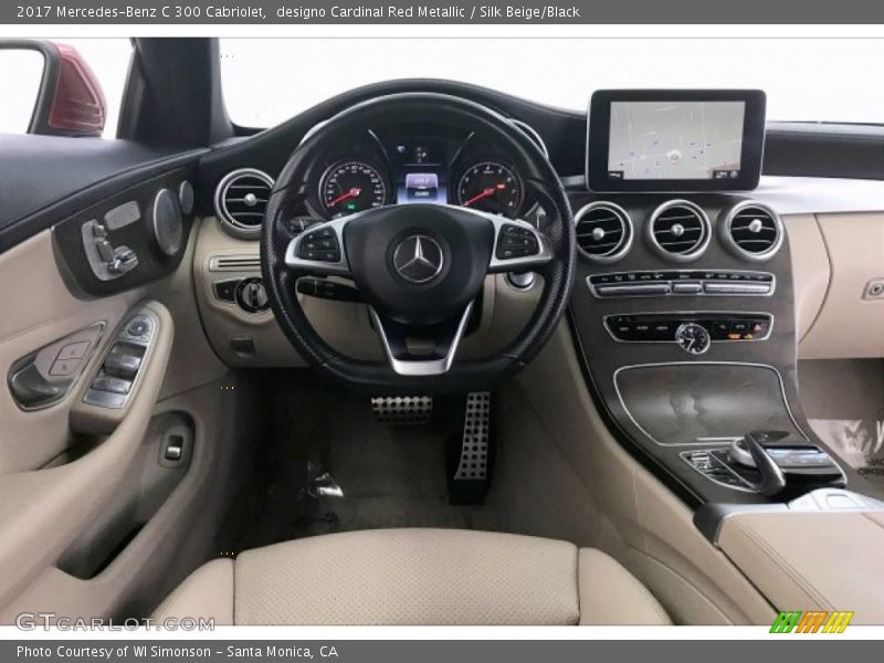 designo Cardinal Red Metallic / Silk Beige/Black 2017 Mercedes-Benz C 300 Cabriolet