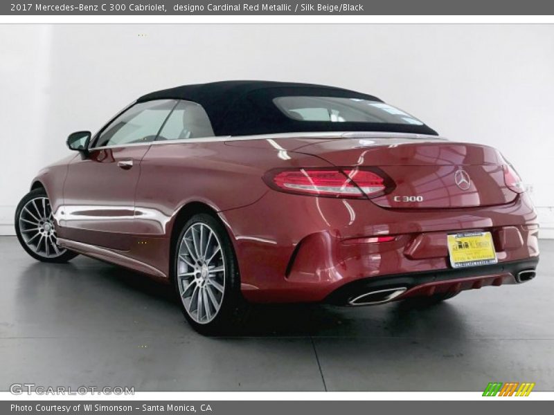 designo Cardinal Red Metallic / Silk Beige/Black 2017 Mercedes-Benz C 300 Cabriolet