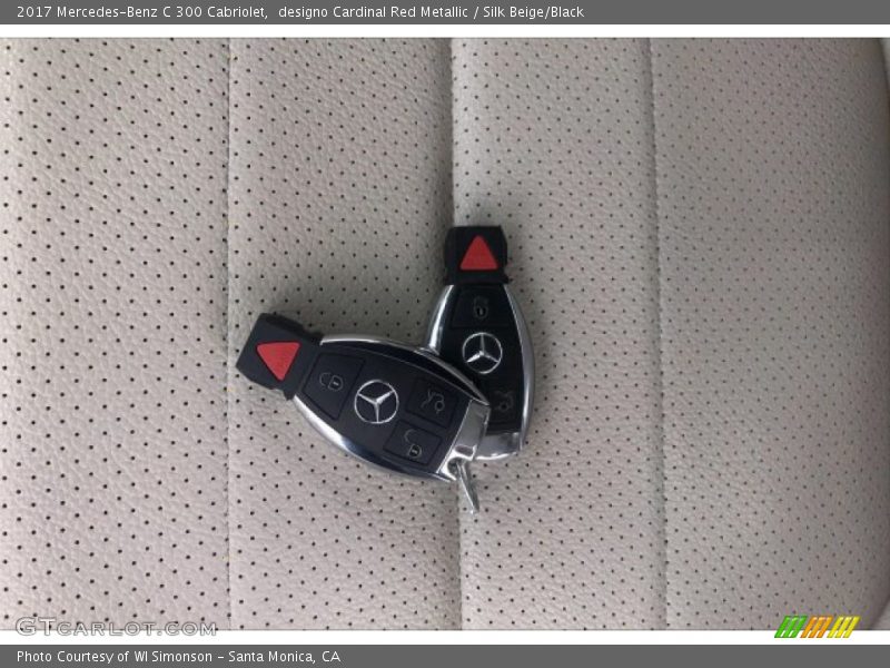 designo Cardinal Red Metallic / Silk Beige/Black 2017 Mercedes-Benz C 300 Cabriolet