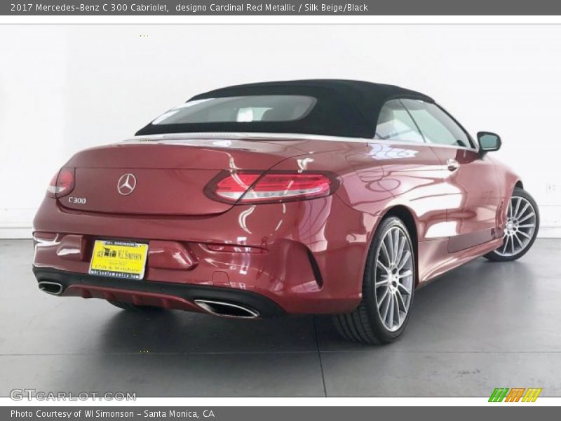 designo Cardinal Red Metallic / Silk Beige/Black 2017 Mercedes-Benz C 300 Cabriolet