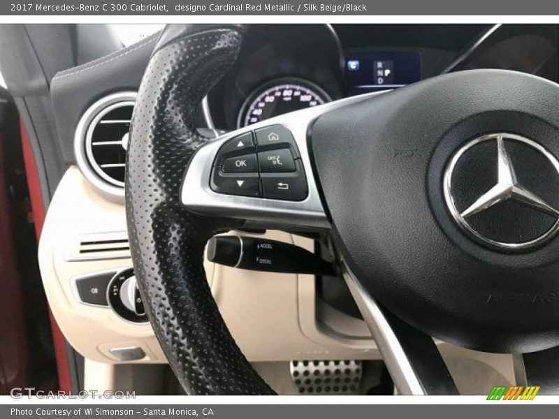 designo Cardinal Red Metallic / Silk Beige/Black 2017 Mercedes-Benz C 300 Cabriolet