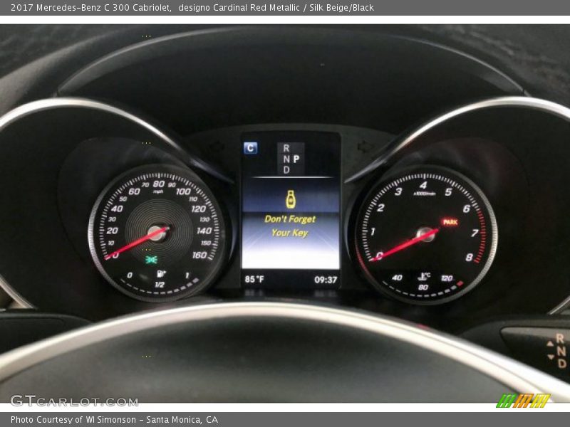 designo Cardinal Red Metallic / Silk Beige/Black 2017 Mercedes-Benz C 300 Cabriolet