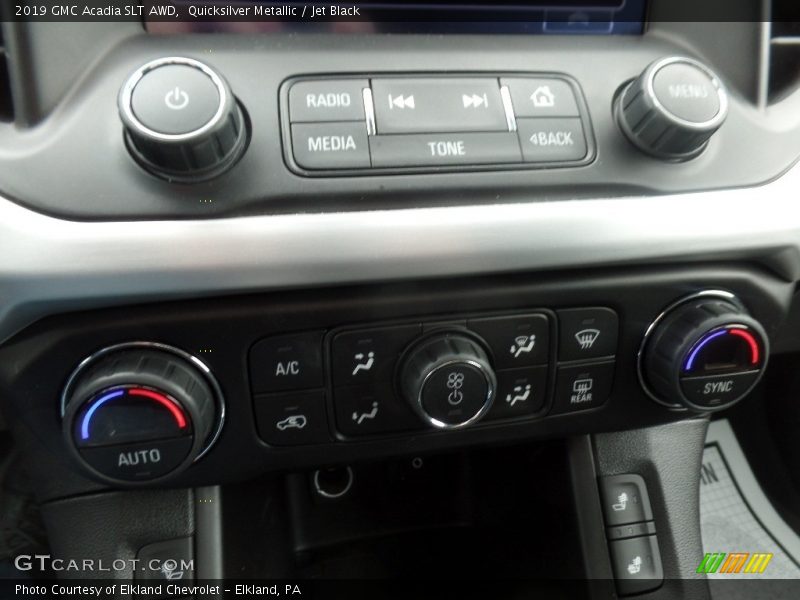 Quicksilver Metallic / Jet Black 2019 GMC Acadia SLT AWD