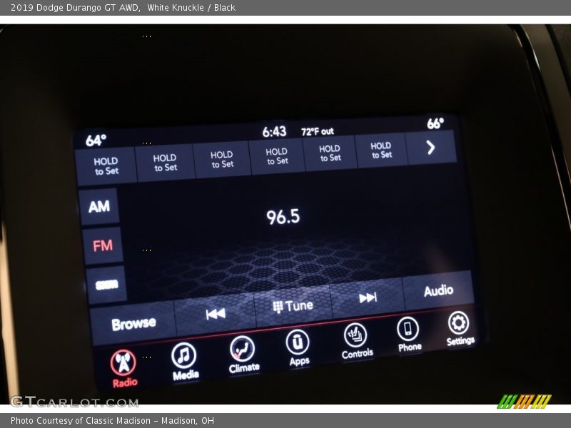 White Knuckle / Black 2019 Dodge Durango GT AWD