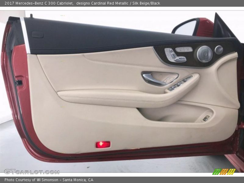 designo Cardinal Red Metallic / Silk Beige/Black 2017 Mercedes-Benz C 300 Cabriolet