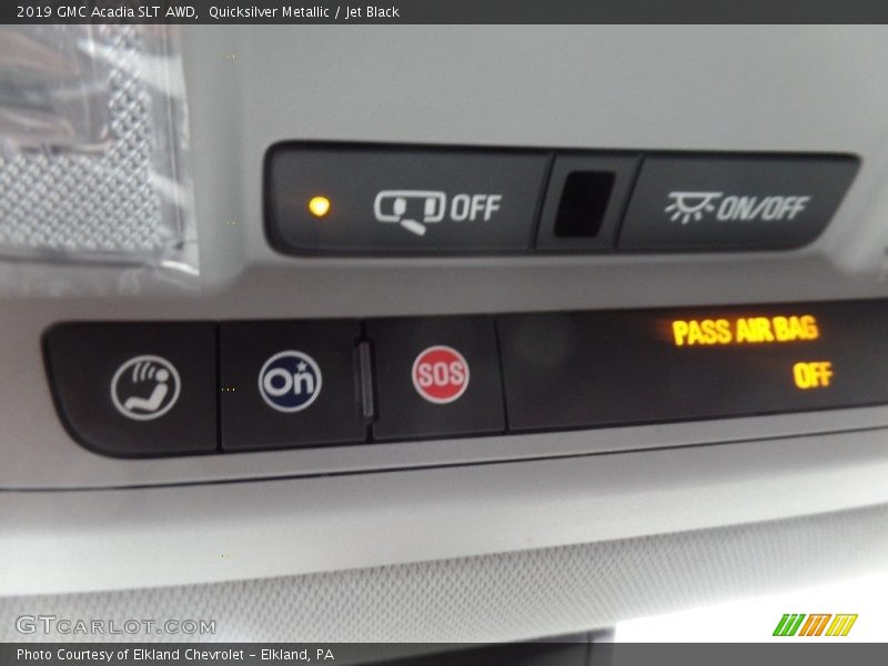 Quicksilver Metallic / Jet Black 2019 GMC Acadia SLT AWD