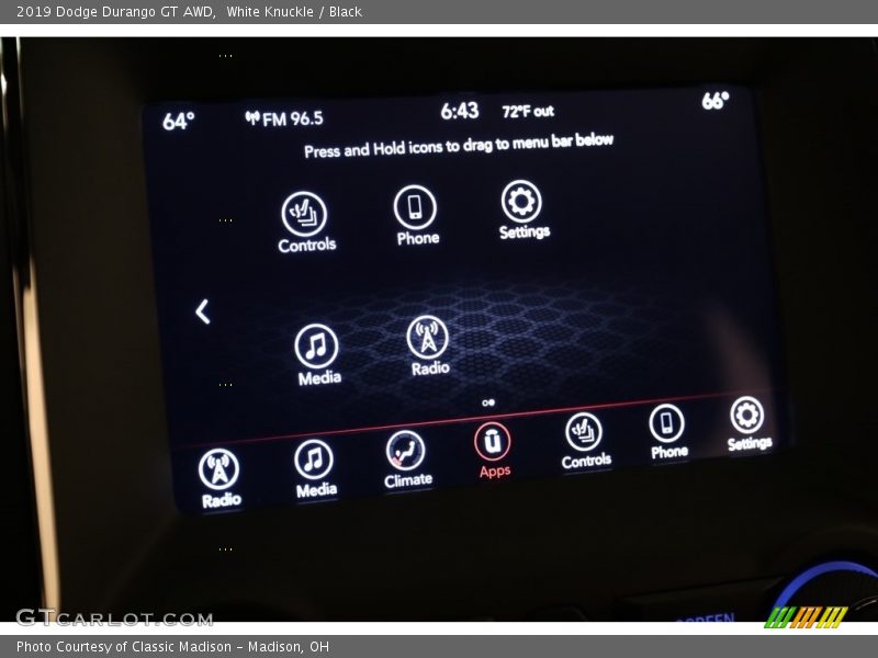 White Knuckle / Black 2019 Dodge Durango GT AWD