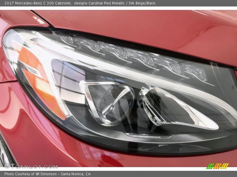 designo Cardinal Red Metallic / Silk Beige/Black 2017 Mercedes-Benz C 300 Cabriolet
