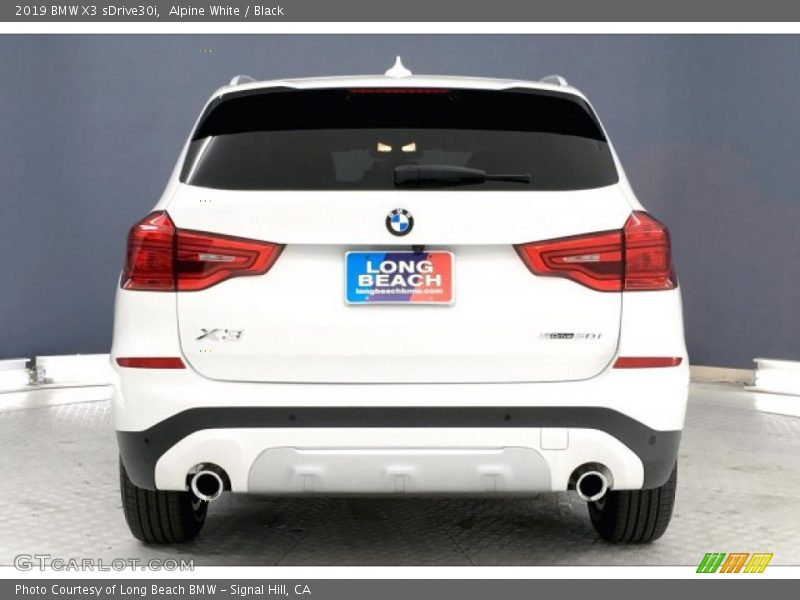 Alpine White / Black 2019 BMW X3 sDrive30i