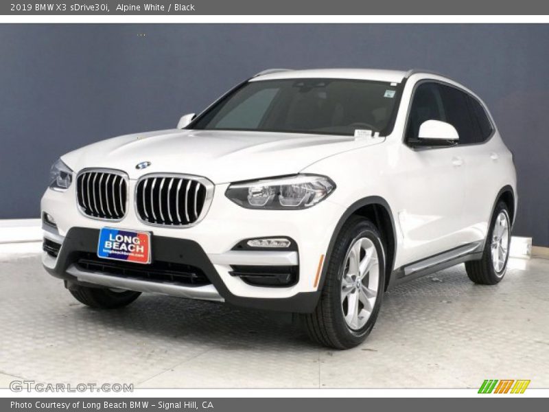 Alpine White / Black 2019 BMW X3 sDrive30i