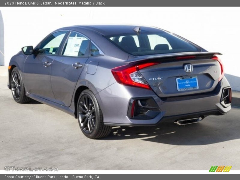 Modern Steel Metallic / Black 2020 Honda Civic Si Sedan