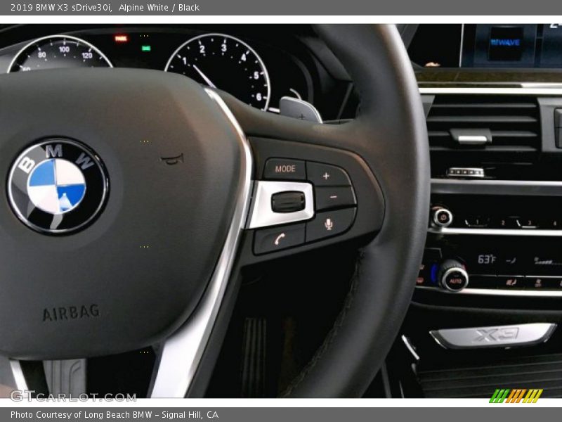 Alpine White / Black 2019 BMW X3 sDrive30i