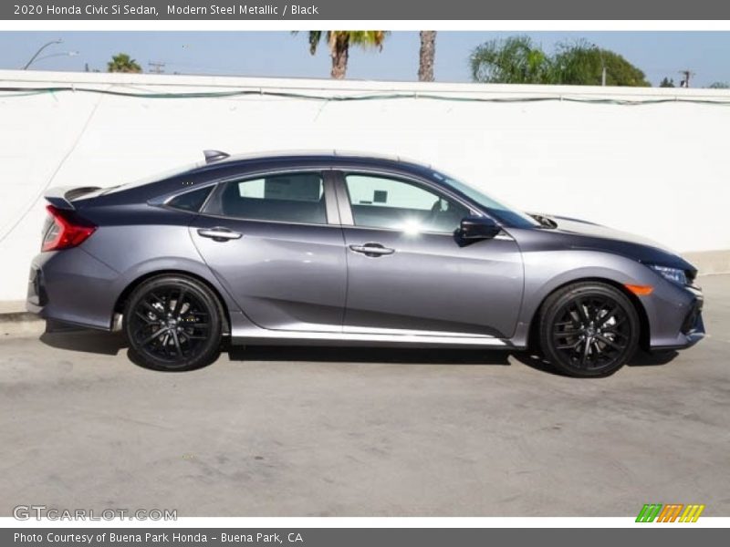 Modern Steel Metallic / Black 2020 Honda Civic Si Sedan