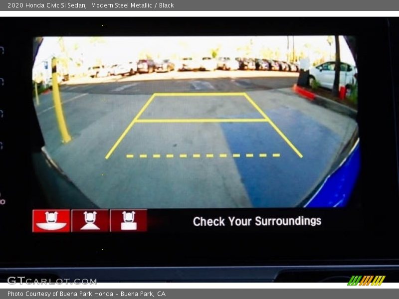 Modern Steel Metallic / Black 2020 Honda Civic Si Sedan