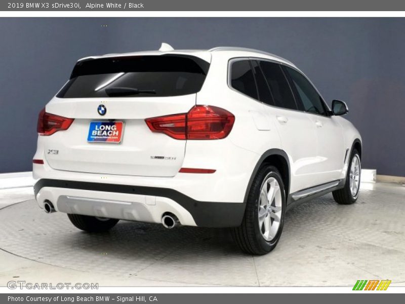 Alpine White / Black 2019 BMW X3 sDrive30i