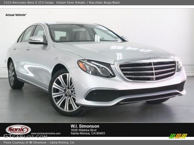 Iridium Silver Metallic / Macchiato Beige/Black 2020 Mercedes-Benz E 350 Sedan