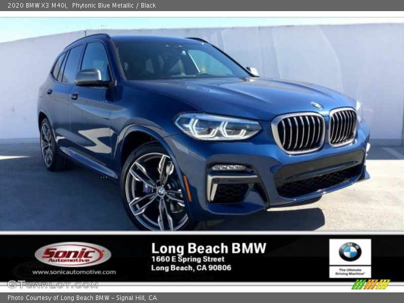 Phytonic Blue Metallic / Black 2020 BMW X3 M40i