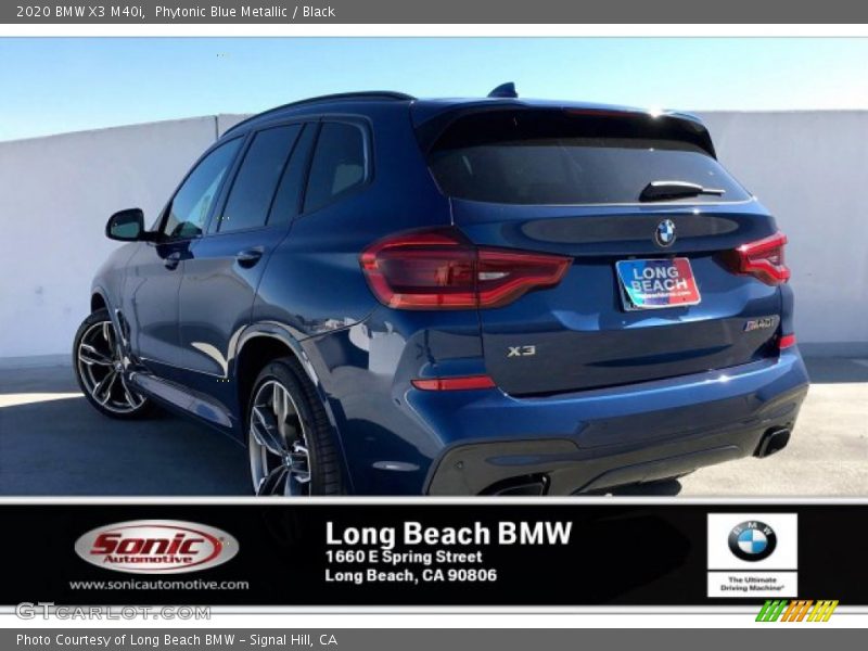 Phytonic Blue Metallic / Black 2020 BMW X3 M40i