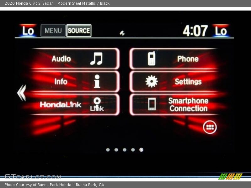 Modern Steel Metallic / Black 2020 Honda Civic Si Sedan