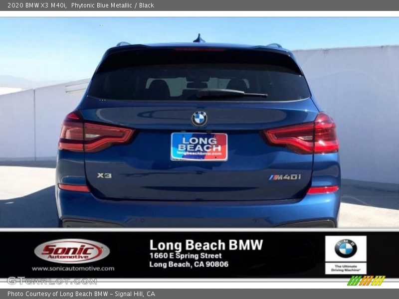 Phytonic Blue Metallic / Black 2020 BMW X3 M40i