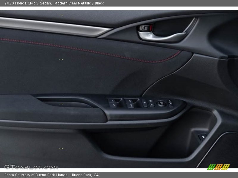 Modern Steel Metallic / Black 2020 Honda Civic Si Sedan