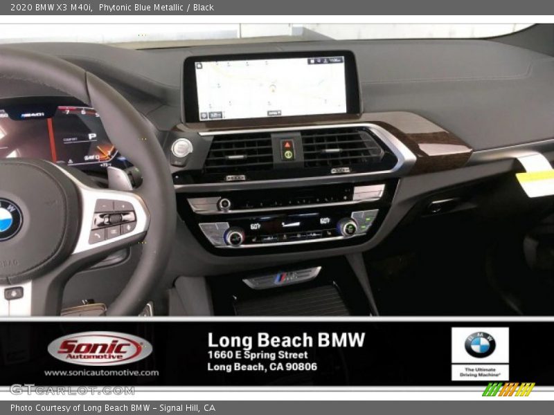 Phytonic Blue Metallic / Black 2020 BMW X3 M40i