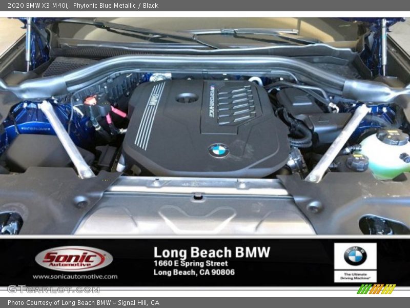 Phytonic Blue Metallic / Black 2020 BMW X3 M40i