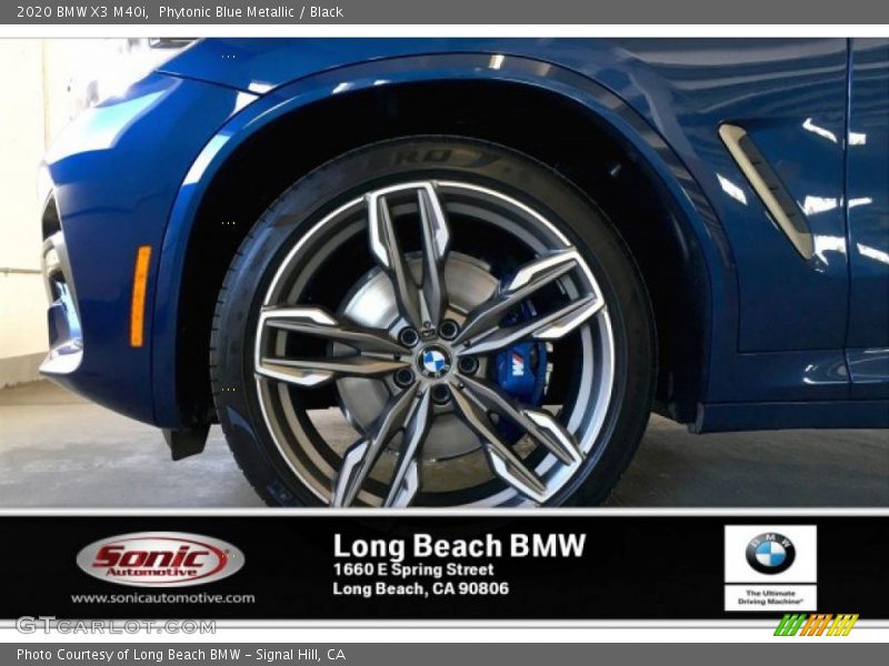 Phytonic Blue Metallic / Black 2020 BMW X3 M40i