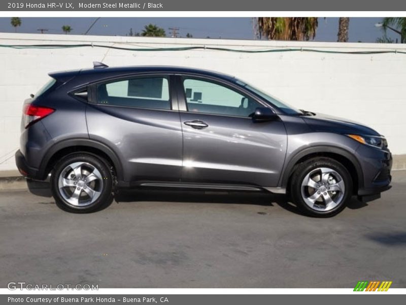 Modern Steel Metallic / Black 2019 Honda HR-V LX