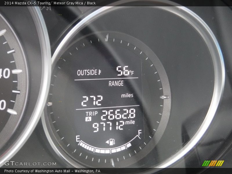 Meteor Gray Mica / Black 2014 Mazda CX-5 Touring