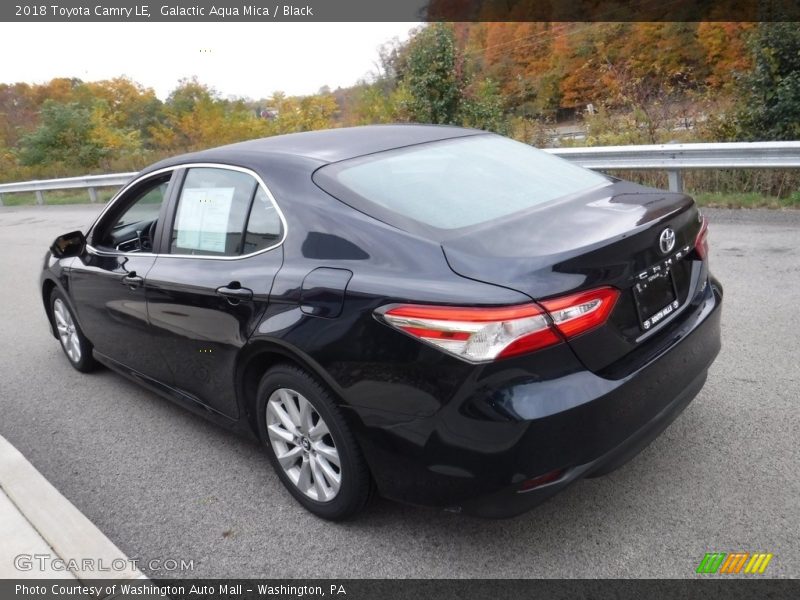 Galactic Aqua Mica / Black 2018 Toyota Camry LE