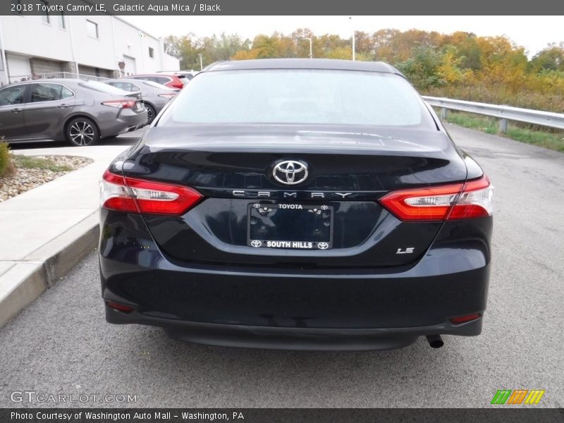 Galactic Aqua Mica / Black 2018 Toyota Camry LE