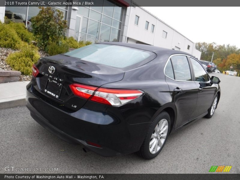 Galactic Aqua Mica / Black 2018 Toyota Camry LE