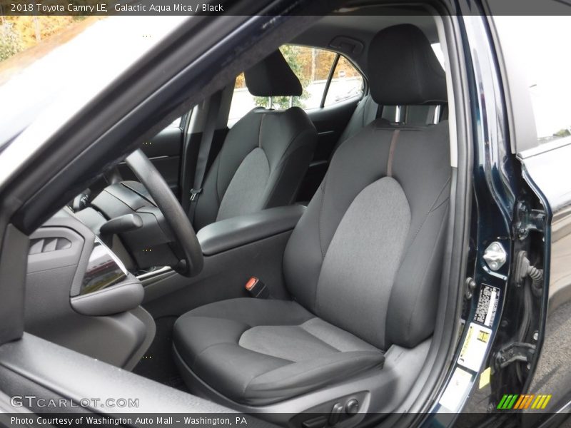 Galactic Aqua Mica / Black 2018 Toyota Camry LE