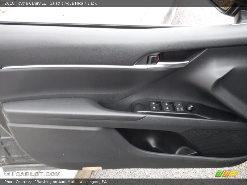 Galactic Aqua Mica / Black 2018 Toyota Camry LE