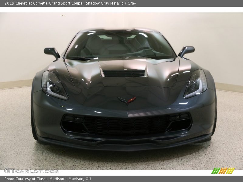 Shadow Gray Metallic / Gray 2019 Chevrolet Corvette Grand Sport Coupe