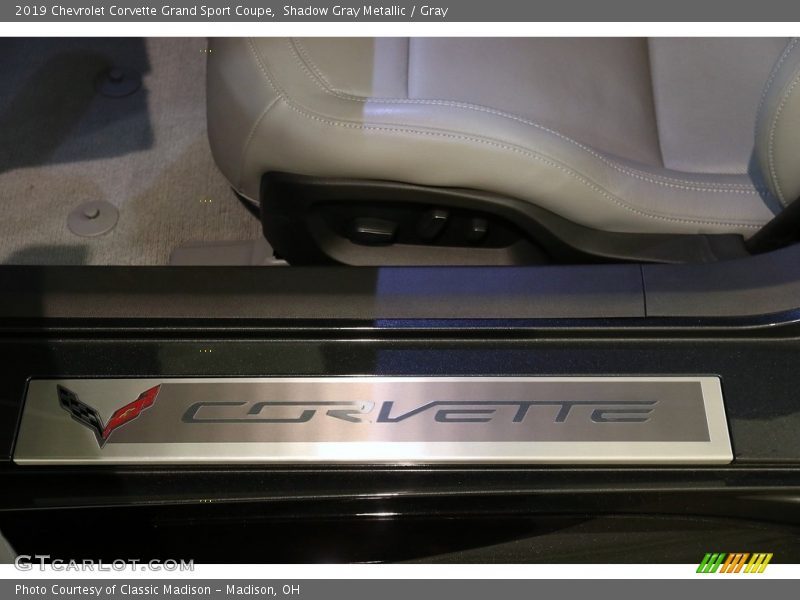 Shadow Gray Metallic / Gray 2019 Chevrolet Corvette Grand Sport Coupe