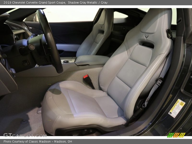 Shadow Gray Metallic / Gray 2019 Chevrolet Corvette Grand Sport Coupe
