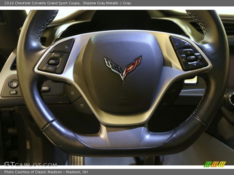 Shadow Gray Metallic / Gray 2019 Chevrolet Corvette Grand Sport Coupe