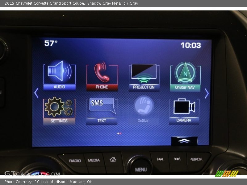 Shadow Gray Metallic / Gray 2019 Chevrolet Corvette Grand Sport Coupe