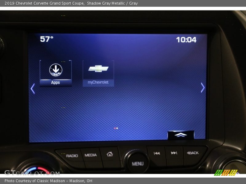 Shadow Gray Metallic / Gray 2019 Chevrolet Corvette Grand Sport Coupe