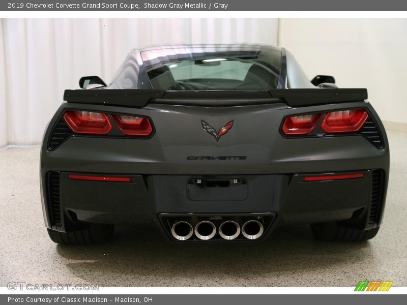 Shadow Gray Metallic / Gray 2019 Chevrolet Corvette Grand Sport Coupe