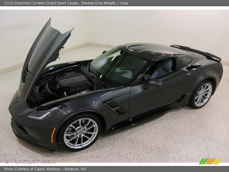 Shadow Gray Metallic / Gray 2019 Chevrolet Corvette Grand Sport Coupe