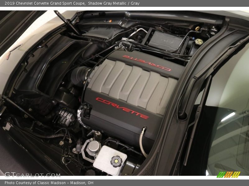 Shadow Gray Metallic / Gray 2019 Chevrolet Corvette Grand Sport Coupe