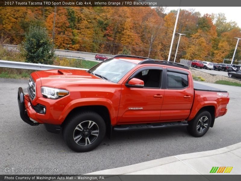 Inferno Orange / TRD Black/Orange 2017 Toyota Tacoma TRD Sport Double Cab 4x4