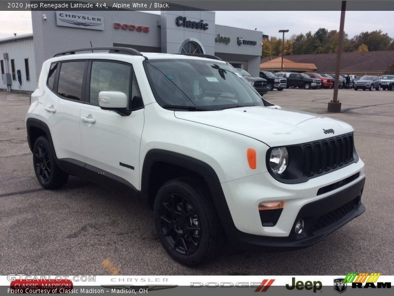 Alpine White / Black 2020 Jeep Renegade Latitude 4x4