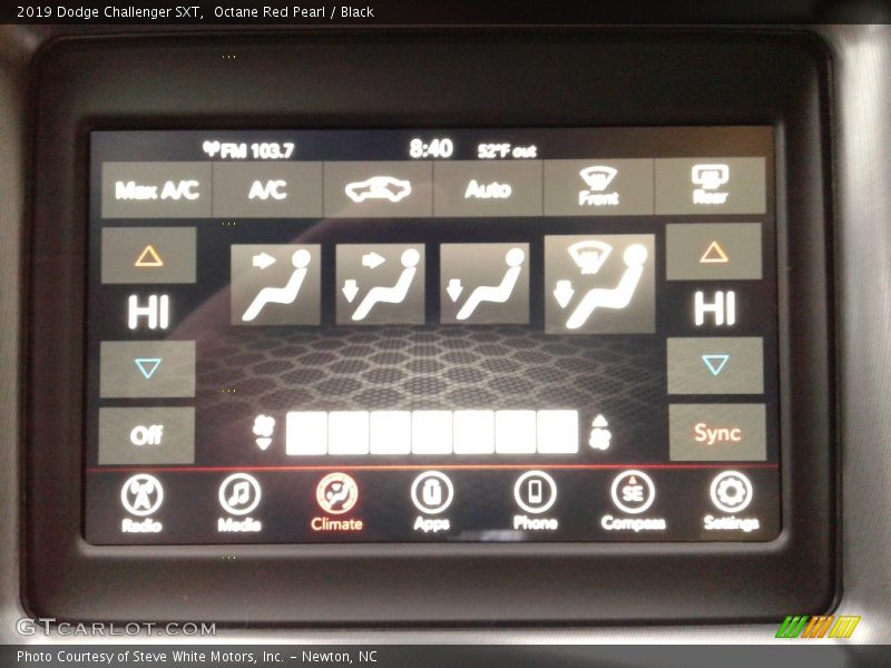 Octane Red Pearl / Black 2019 Dodge Challenger SXT